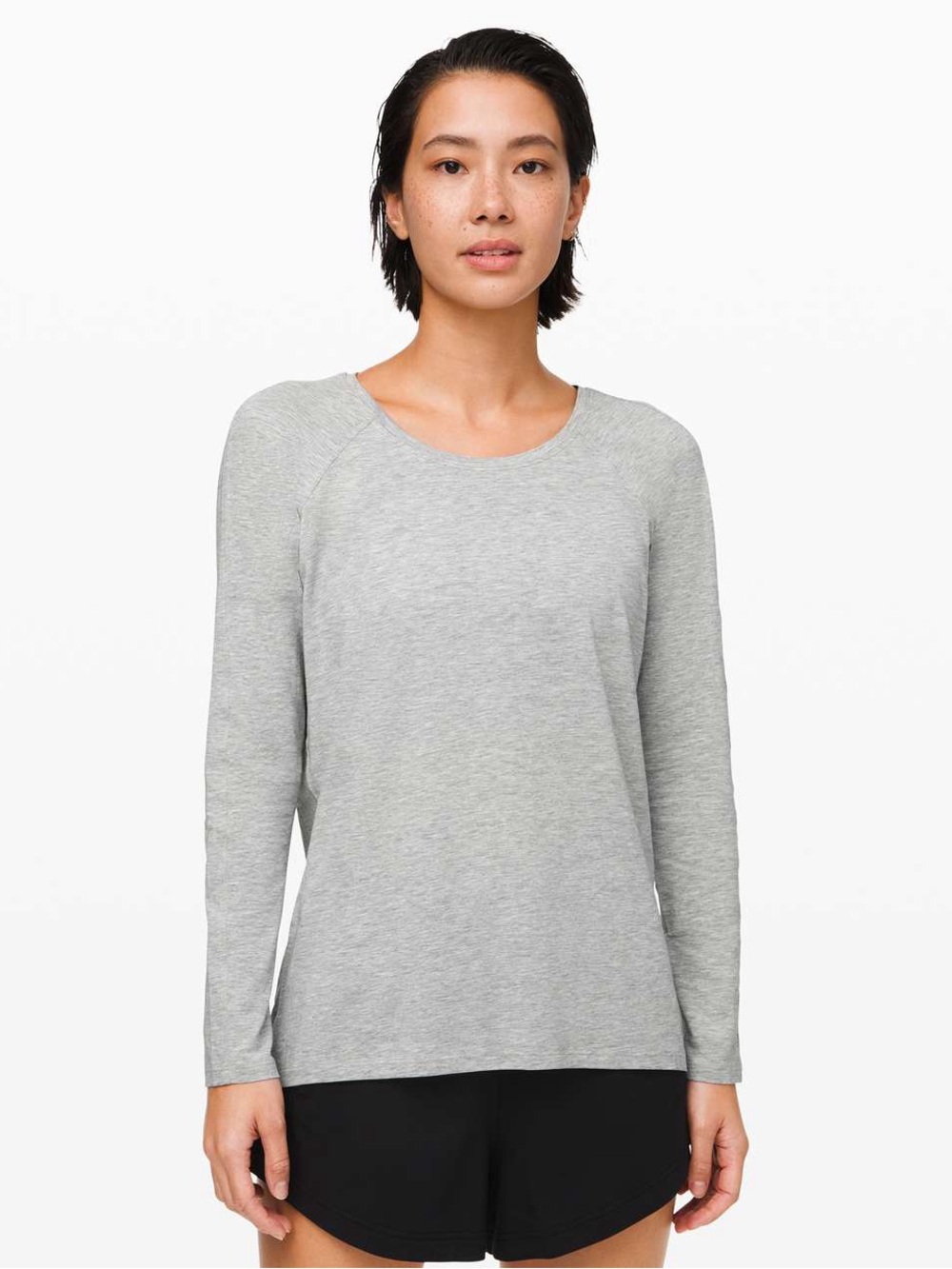 Lululemon Long Sleeve Top in Light Gray Size 4
